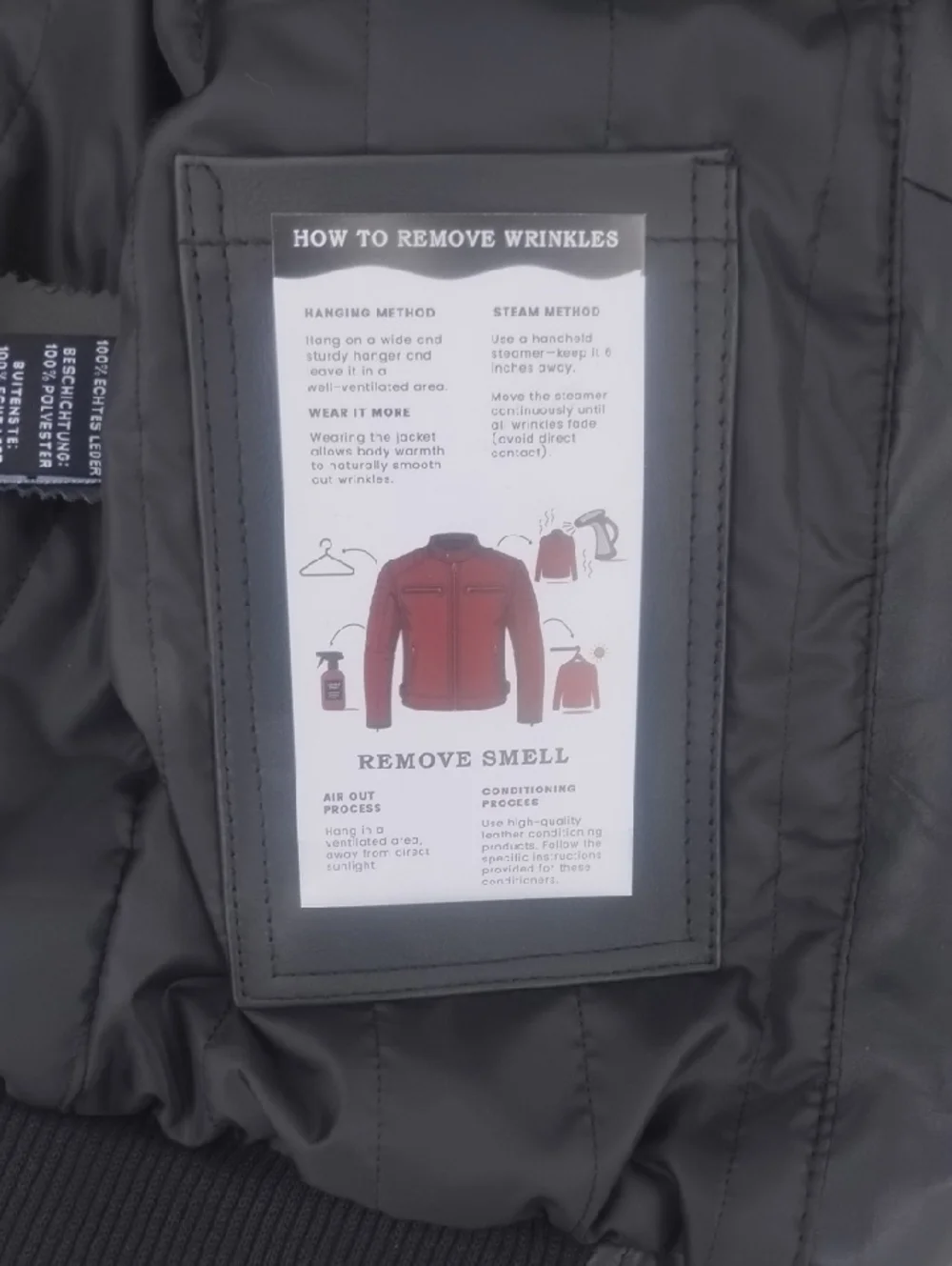 Black  Leather Bomber Jacket